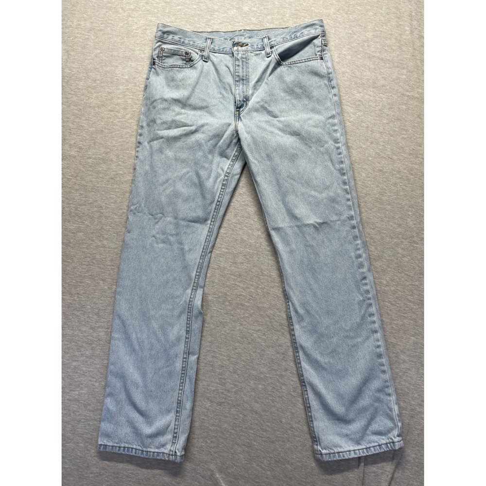 George Regular Fit Jeans Mens 34x32 (Fits 35x31) Blue Denim Cotton Straight Leg